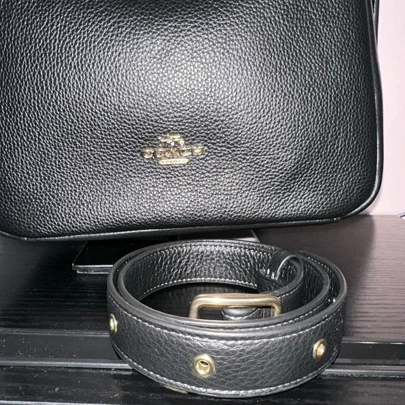 Coach Hadley Convertible Crossbody Bag Black - Picture 10 of 11